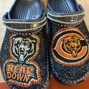 Bling Bears Crocs women size 10